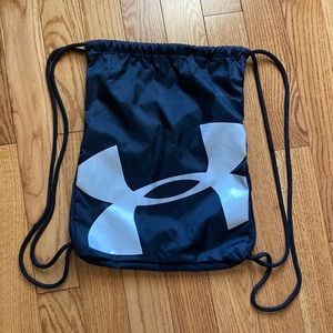 Under Armour black drawstring backpack